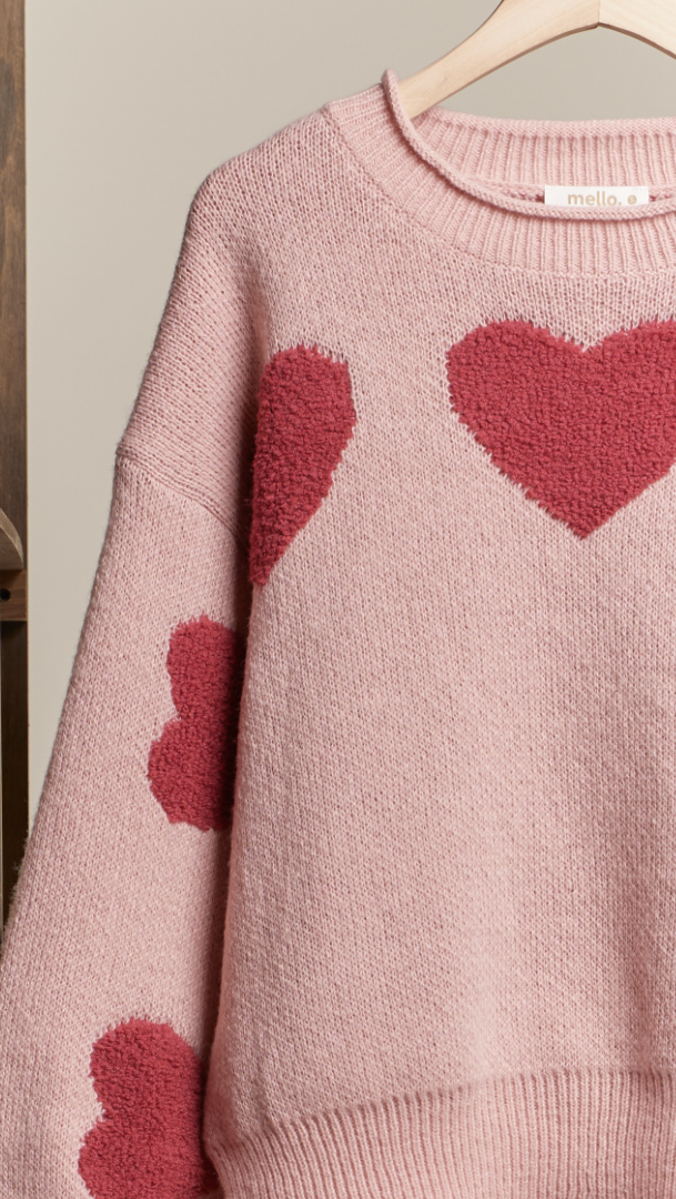 Queen Of Hearts Pullover Sweater