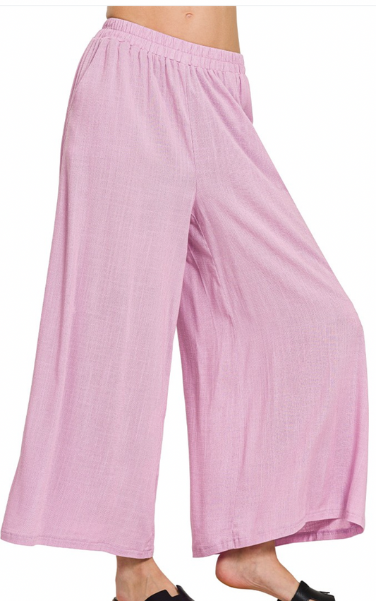 Effortless Woven Pant - Light Lavender