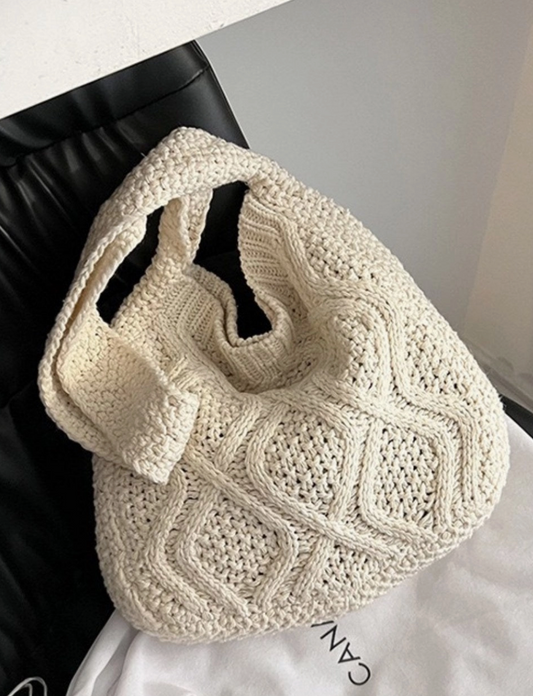Knit Cross Body Tote