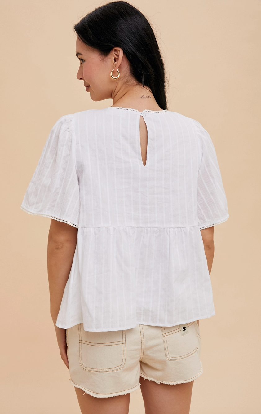 Forevermore Embroidered Top