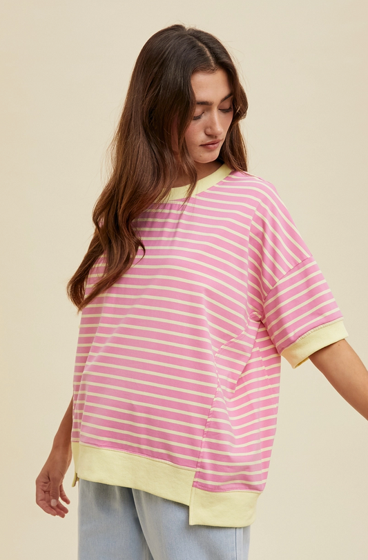 Strawberry Lemonade Striped T-Shirt