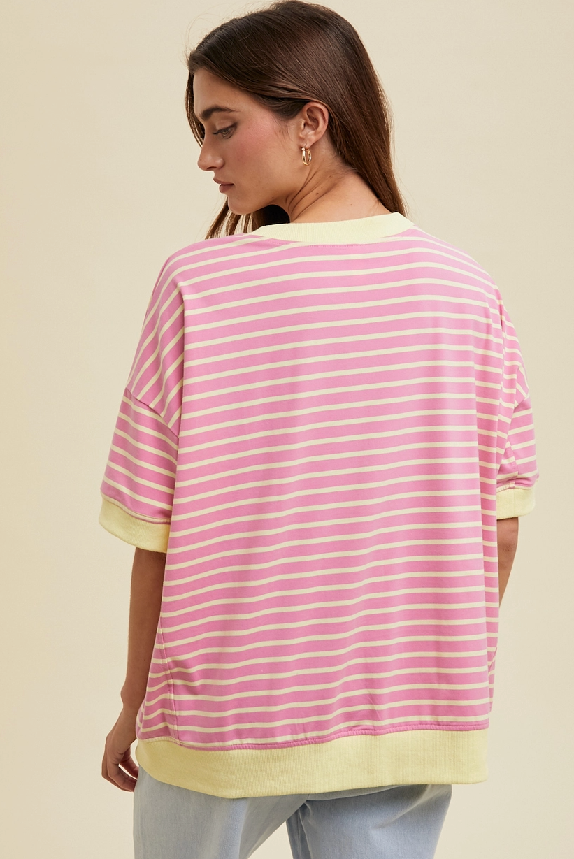 Strawberry Lemonade Striped T-Shirt