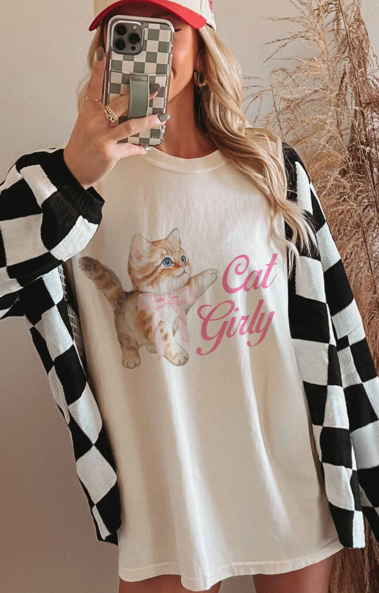 Cat Girly T-Shirt