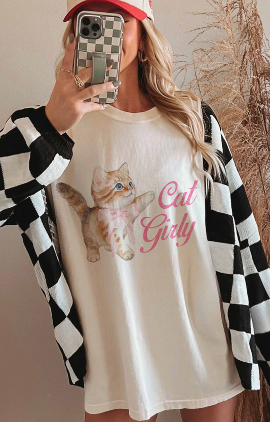 Cat Girly T-Shirt