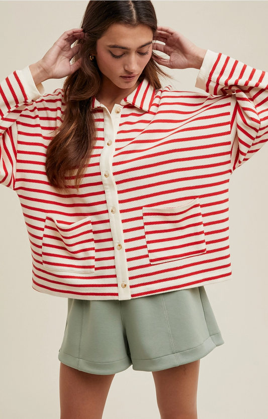 Nautical & Nice Striped Button-up Shirt
