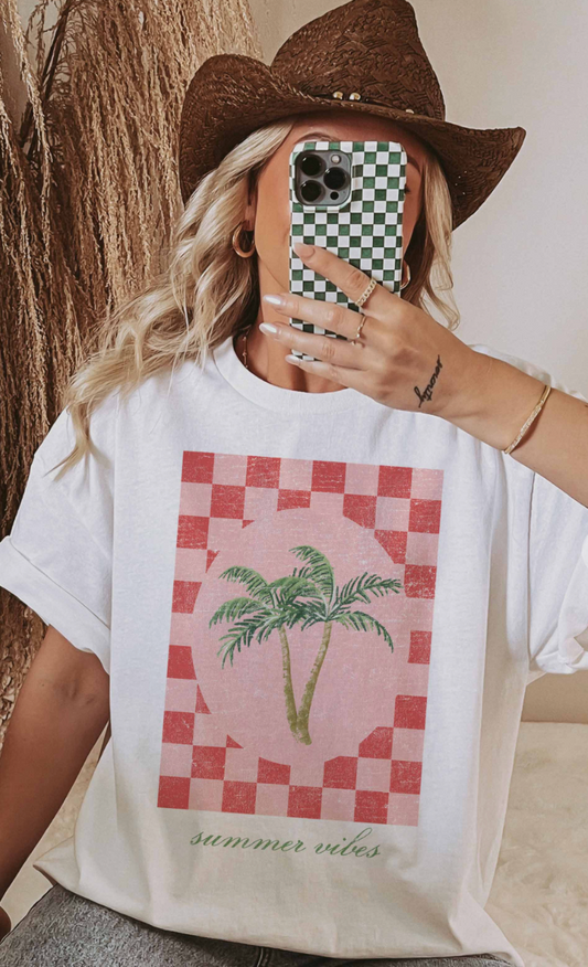 Checkered Palms T-Shirt