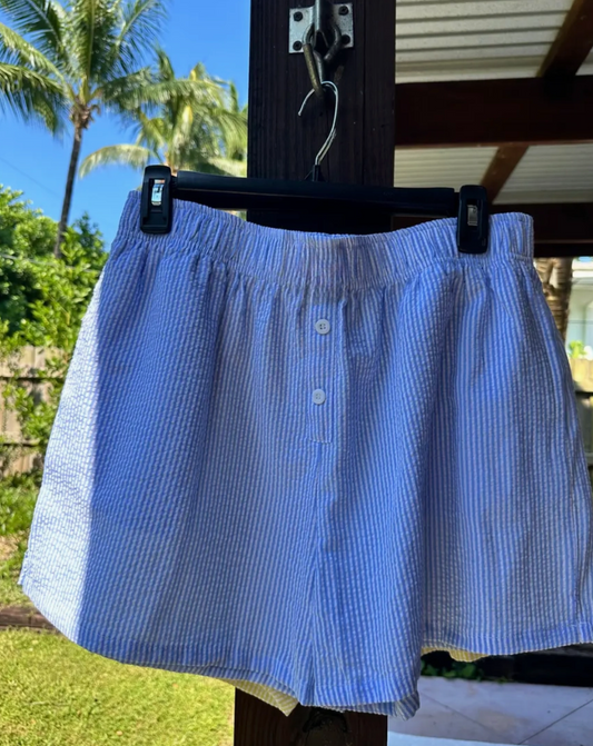 Grab Your Passport Boxer Shorts - Blue