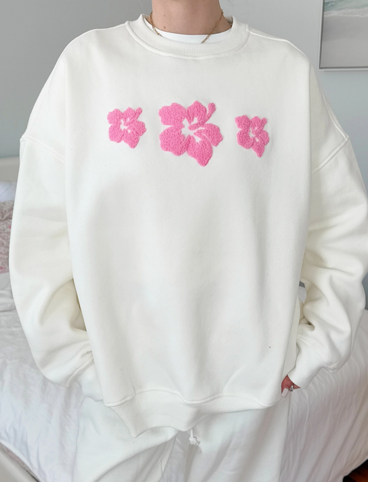 Hibiscus Flower Sweatshirt