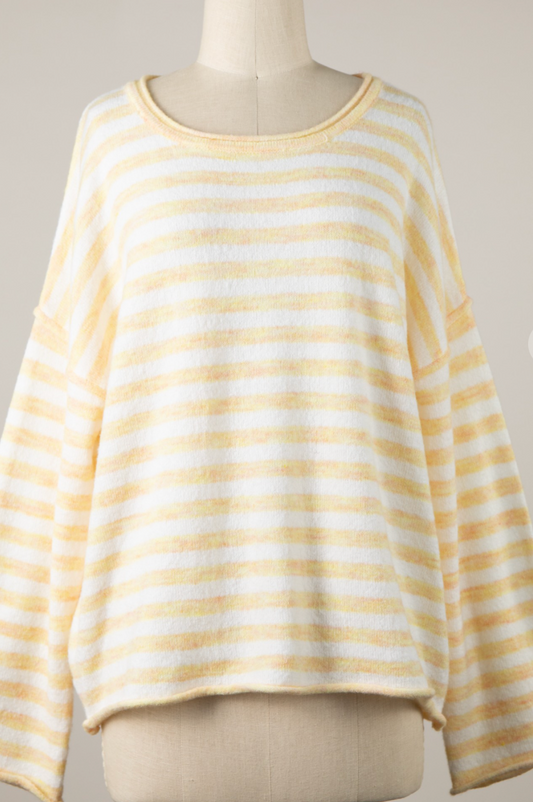 Sunshine Stripes Soft Sweater