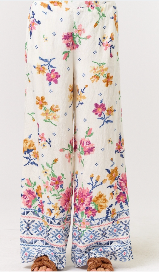 Flower Fields Floral Pants