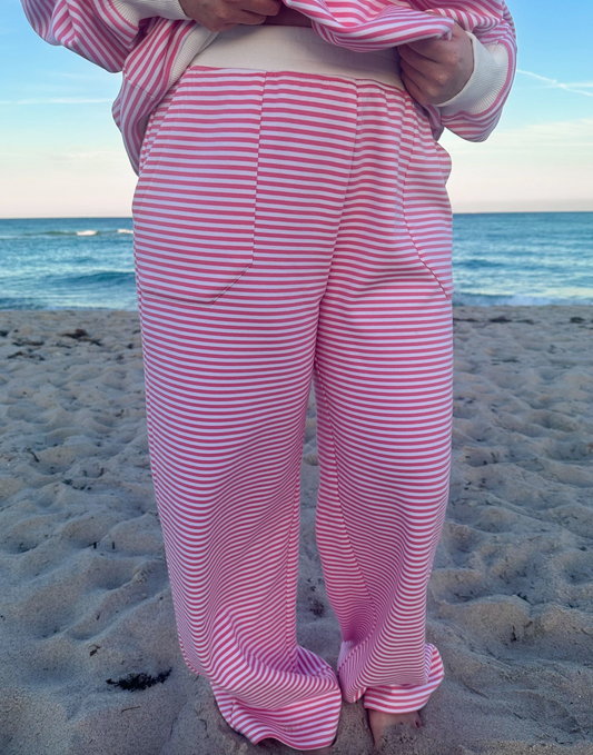 Take Me With You Lounge Pants - Strawberry Pink