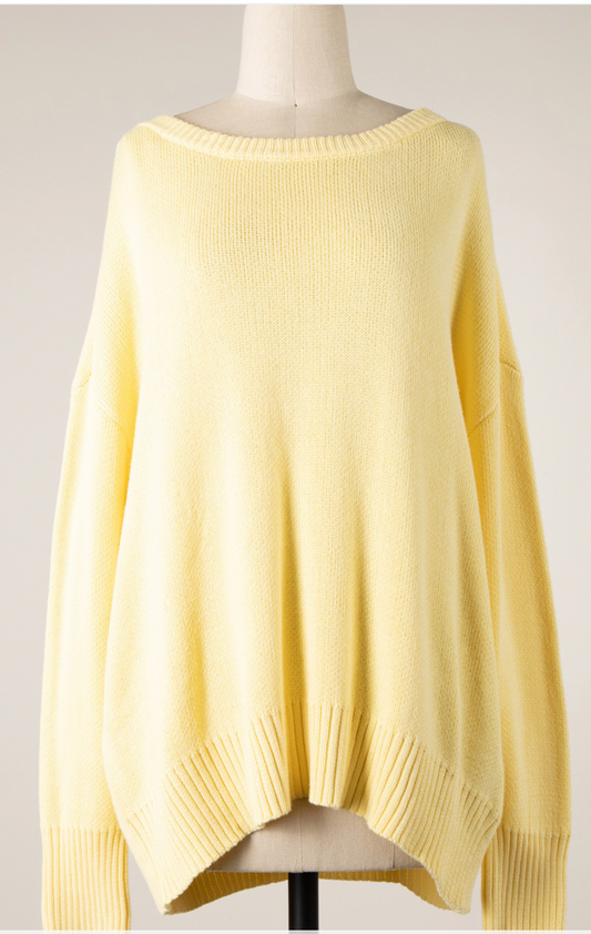 Feels Like Sunshine Cotton Sweater