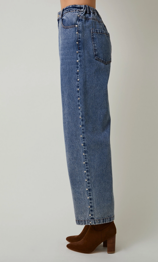 Stud Detail Denim Jeans