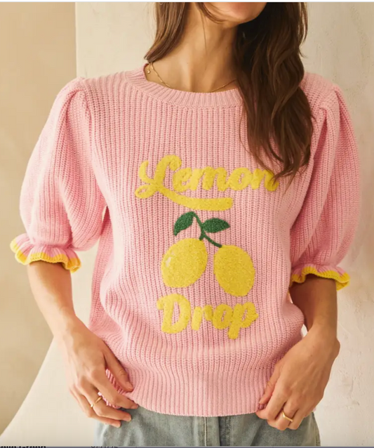 Lemon Drop Short Sleeve Sweater