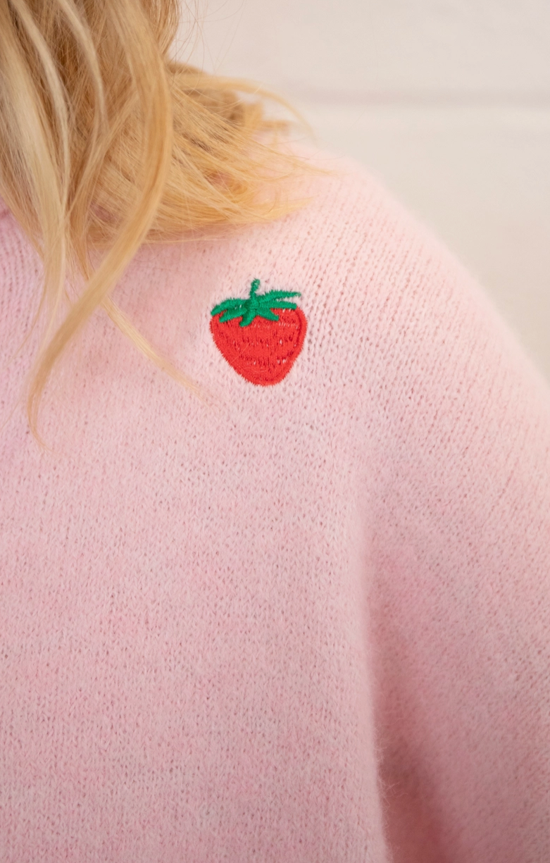 In The Moment Cardigan - Strawberries