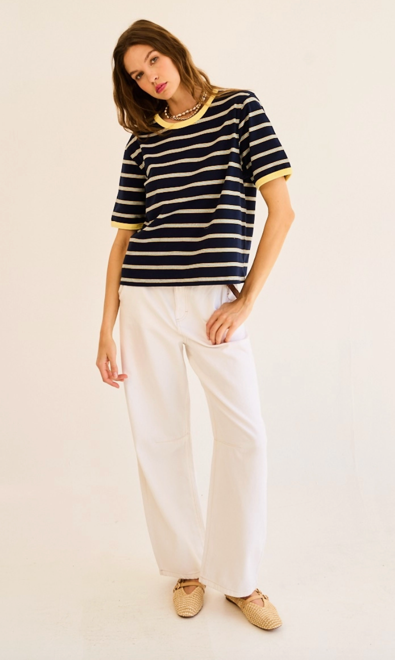 Feeling Cute T-Shirt- Navy Blue