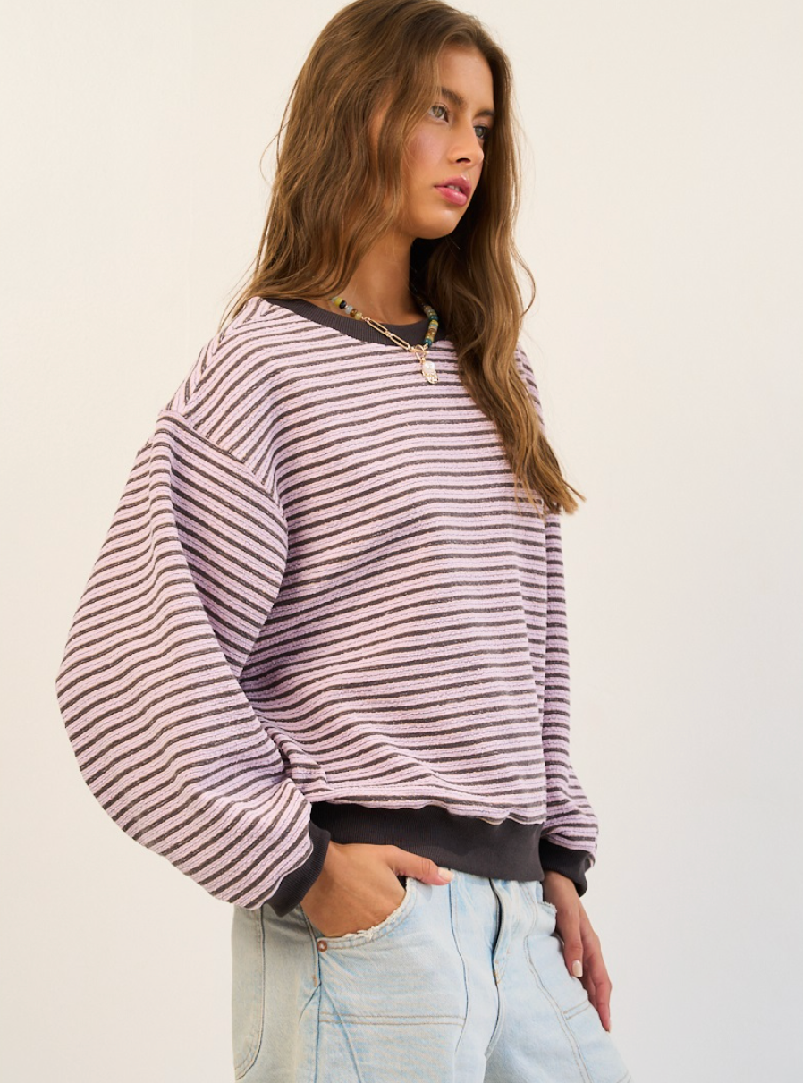 Lavender Mocha Long Sleeve Top