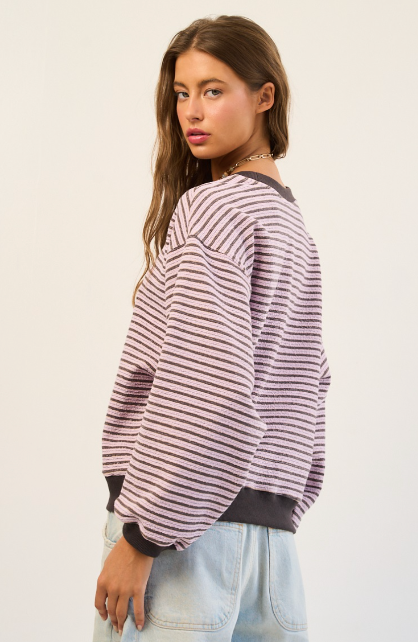 Lavender Mocha Long Sleeve Top