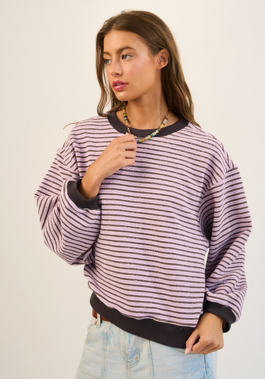 Lavender Mocha Long Sleeve Top