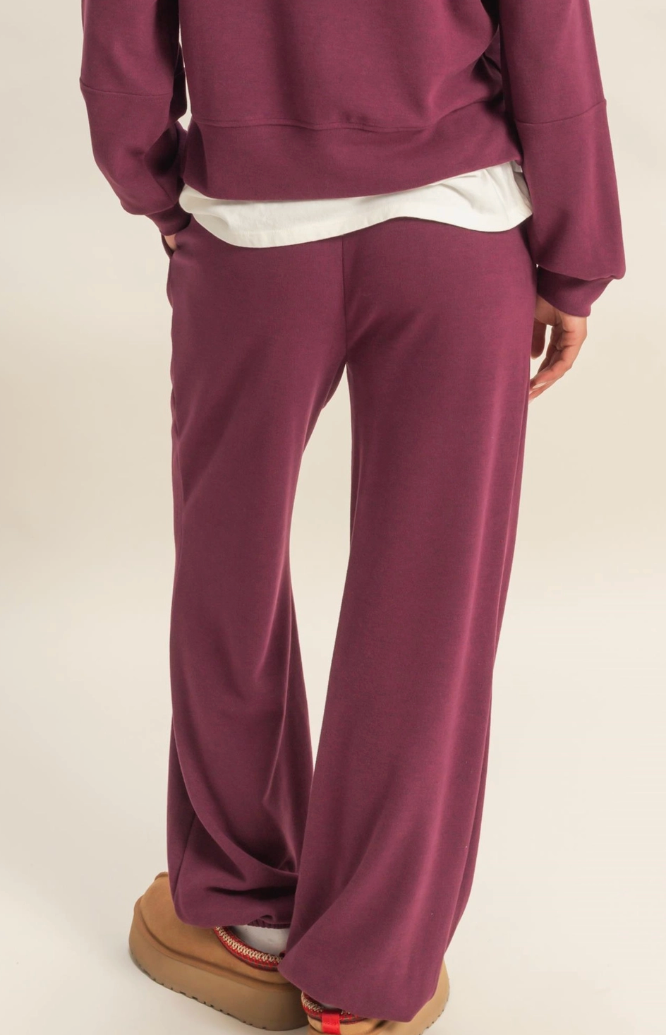 All Weekend Long Lounge Pants/Jogger - Dark Cherry