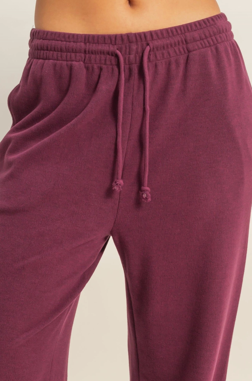 All Weekend Long Lounge Pants/Jogger - Dark Cherry