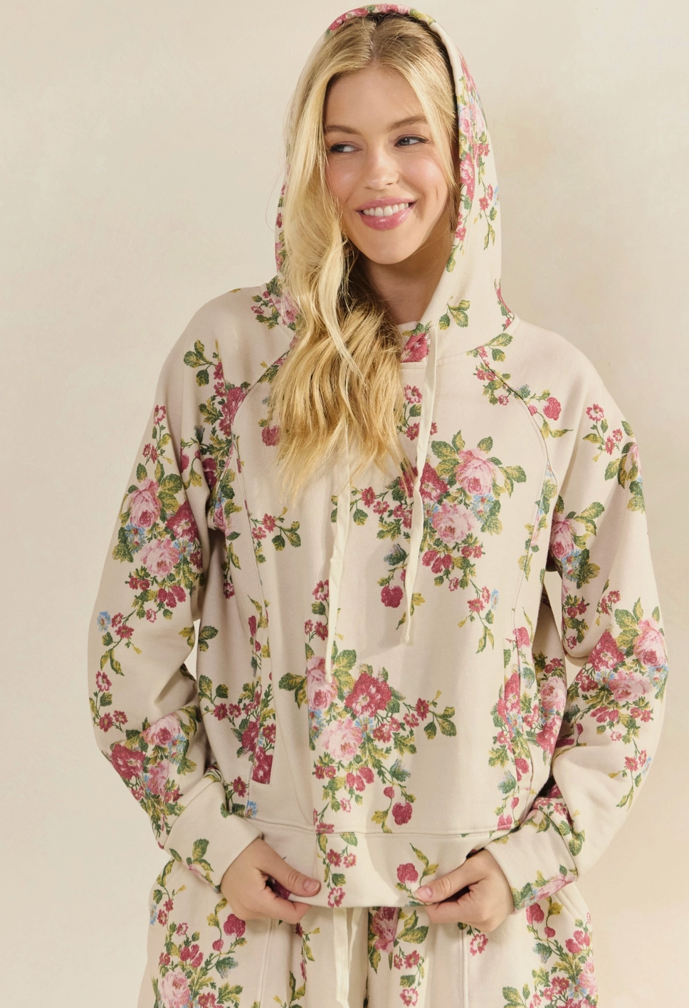 Get Cozy Floral Hoodie