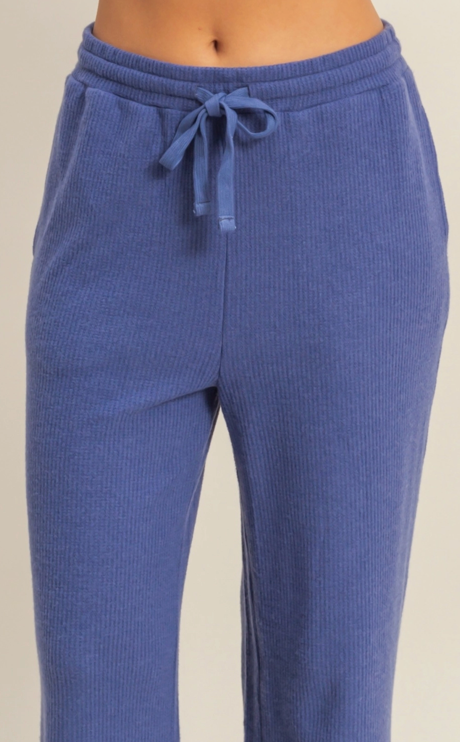 All Weekend Long - Waffle Knit Lounge Pants - Indigo