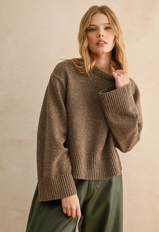 Everyday Ease Sweater - Chocolate