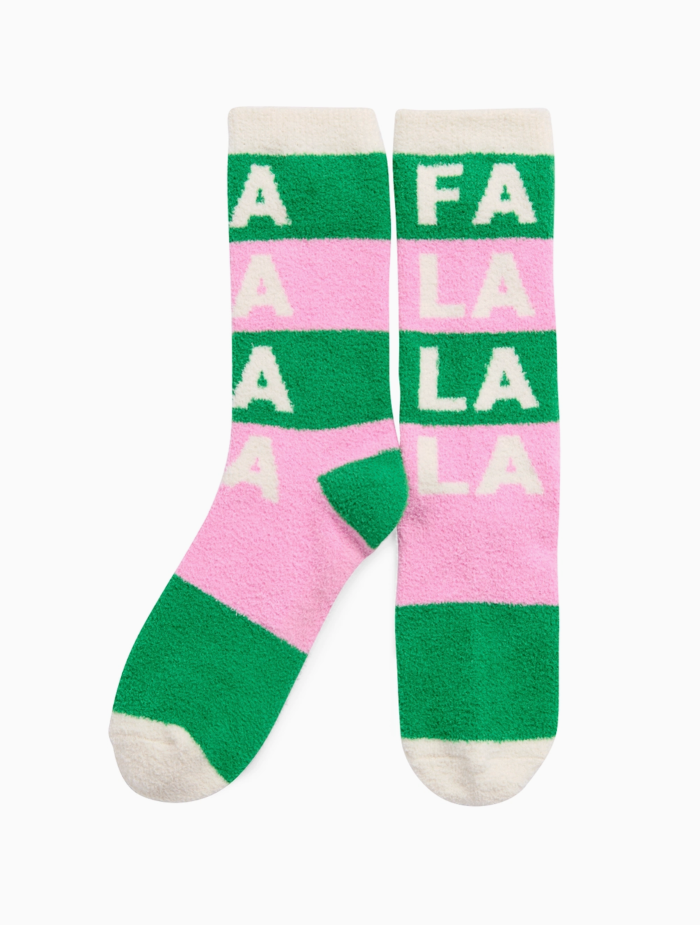 Fa La La La Fuzzy Socks
