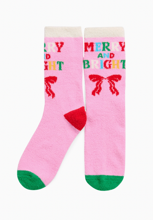 Merry & Bright Fuzzy Socks