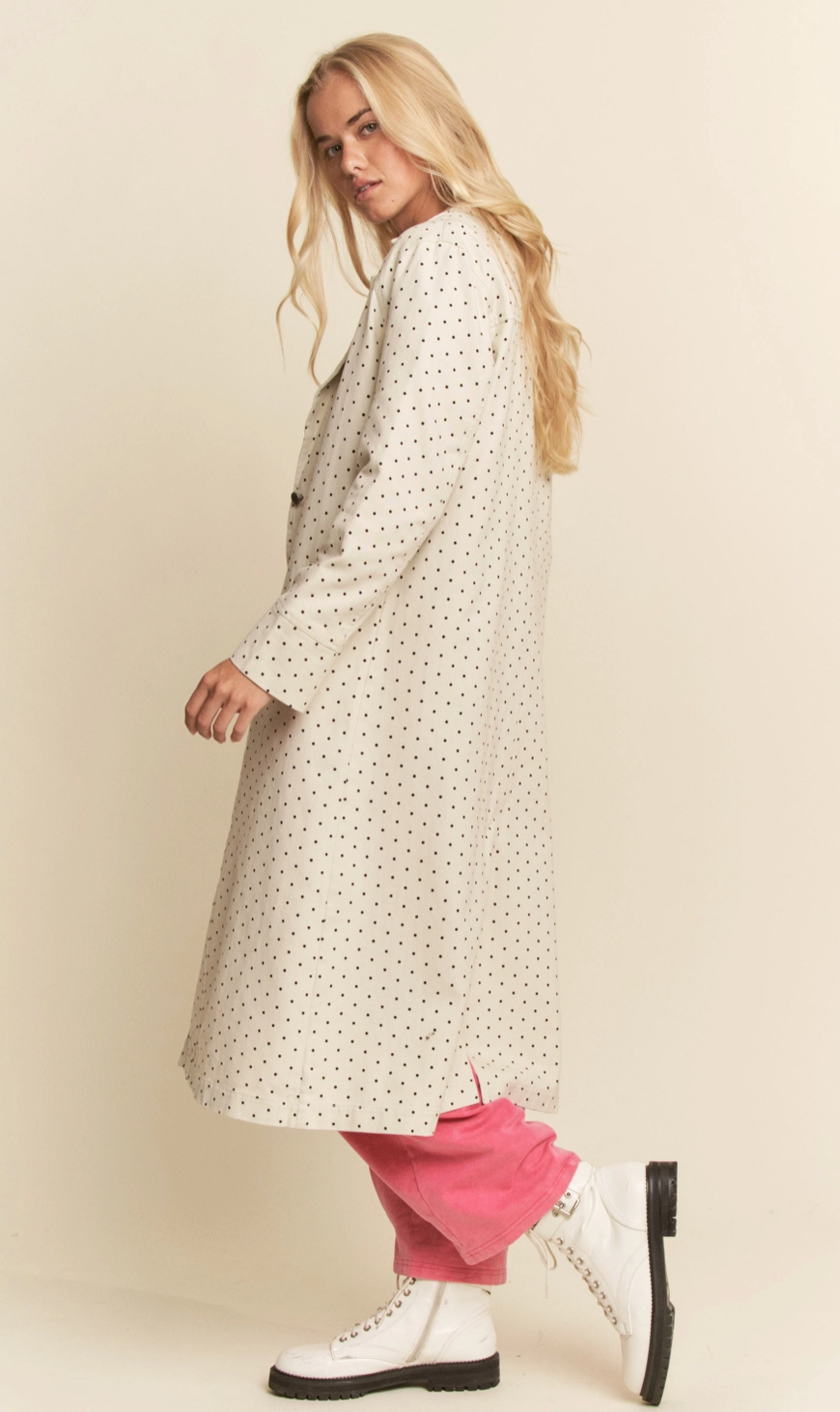 Trench Coat - Polka Dot