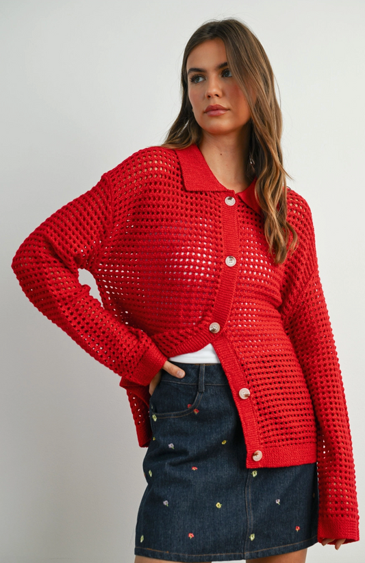 Red Hot Cardigan