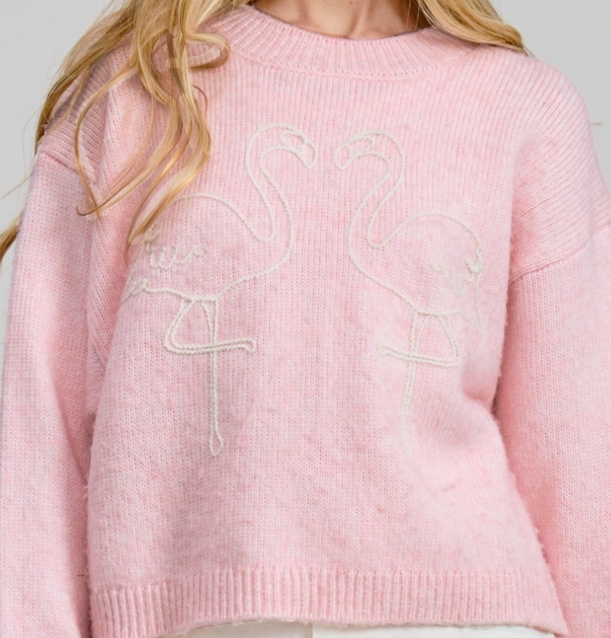 Pink Flamingo Sweater