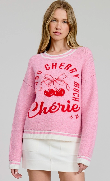 Love You Cherry Much Sweater