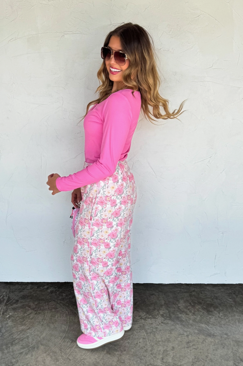 Pink Bubblegum Henley