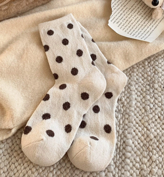 Dot Socks - Ivory
