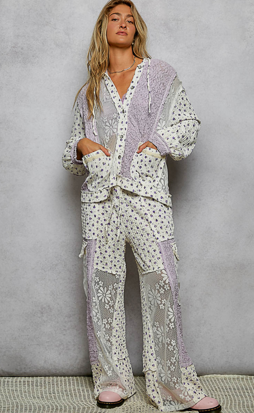 Lavender Love Cargo Pants