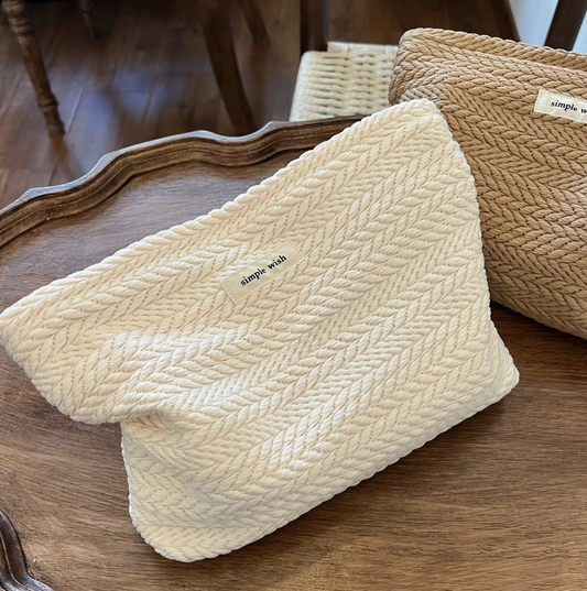 Neutral Girl Cosmetic Bag - Ivory