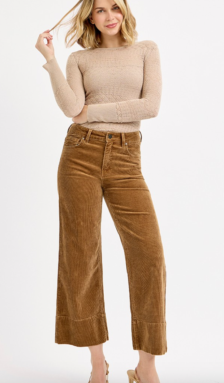 Feeling Fine Corduroy Pants - Nutmeg