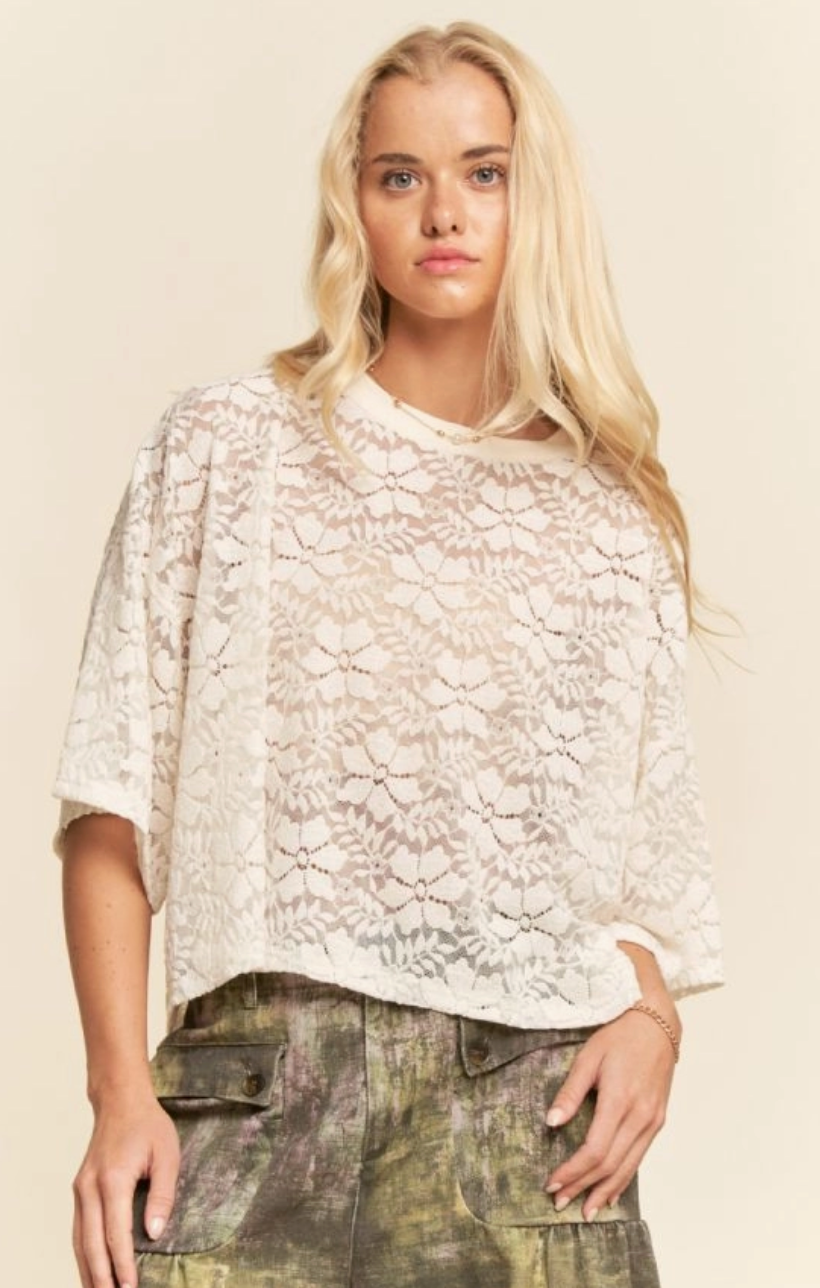 Pure Romance Lace T-Shirt