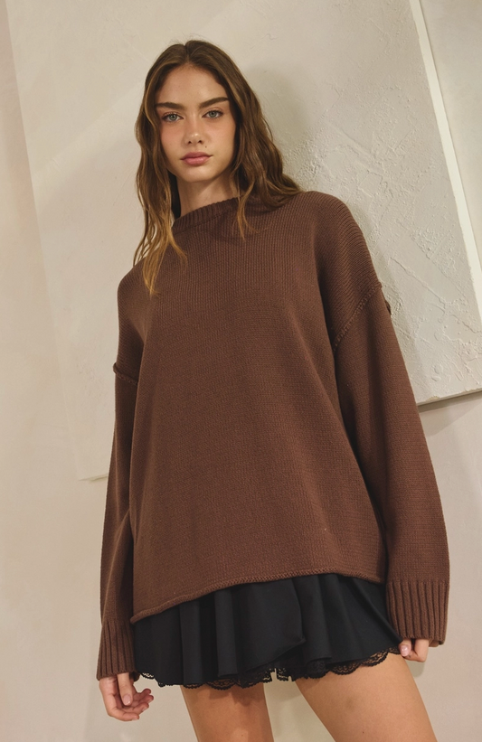 Chocolate Oversized Sweater