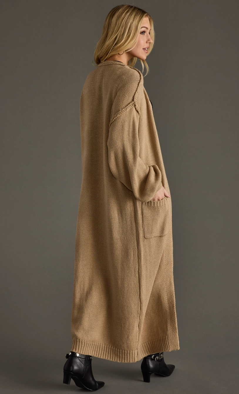 Maxi Sweater - Tan - FINAL SALE
