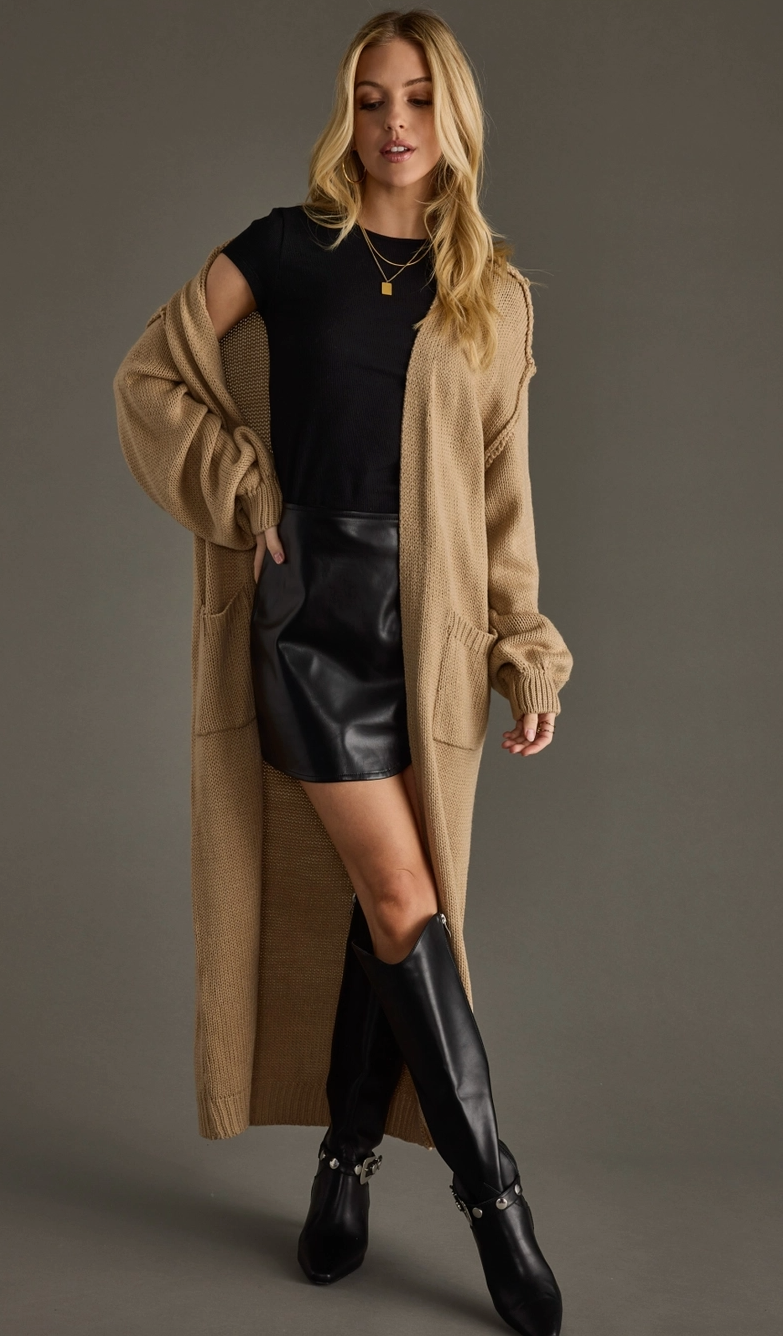 Maxi Sweater - Tan - FINAL SALE