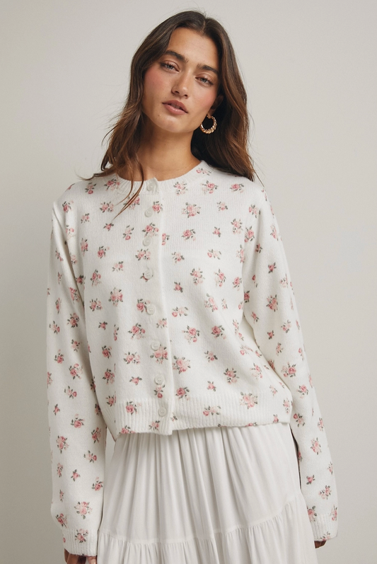 Salted Rose Floral Cardigan