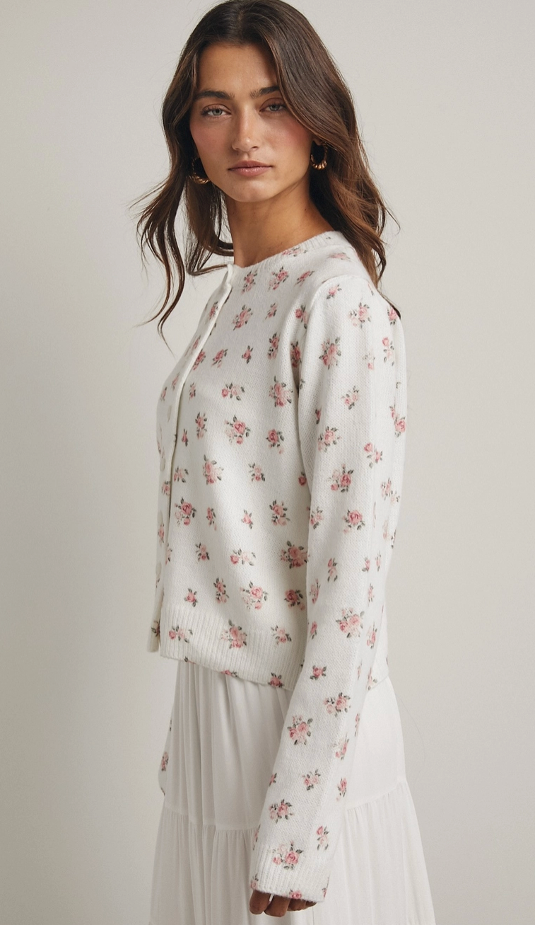 Salted Rose Floral Cardigan