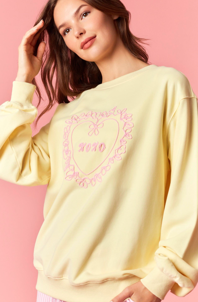 XOXO Heart Pullover