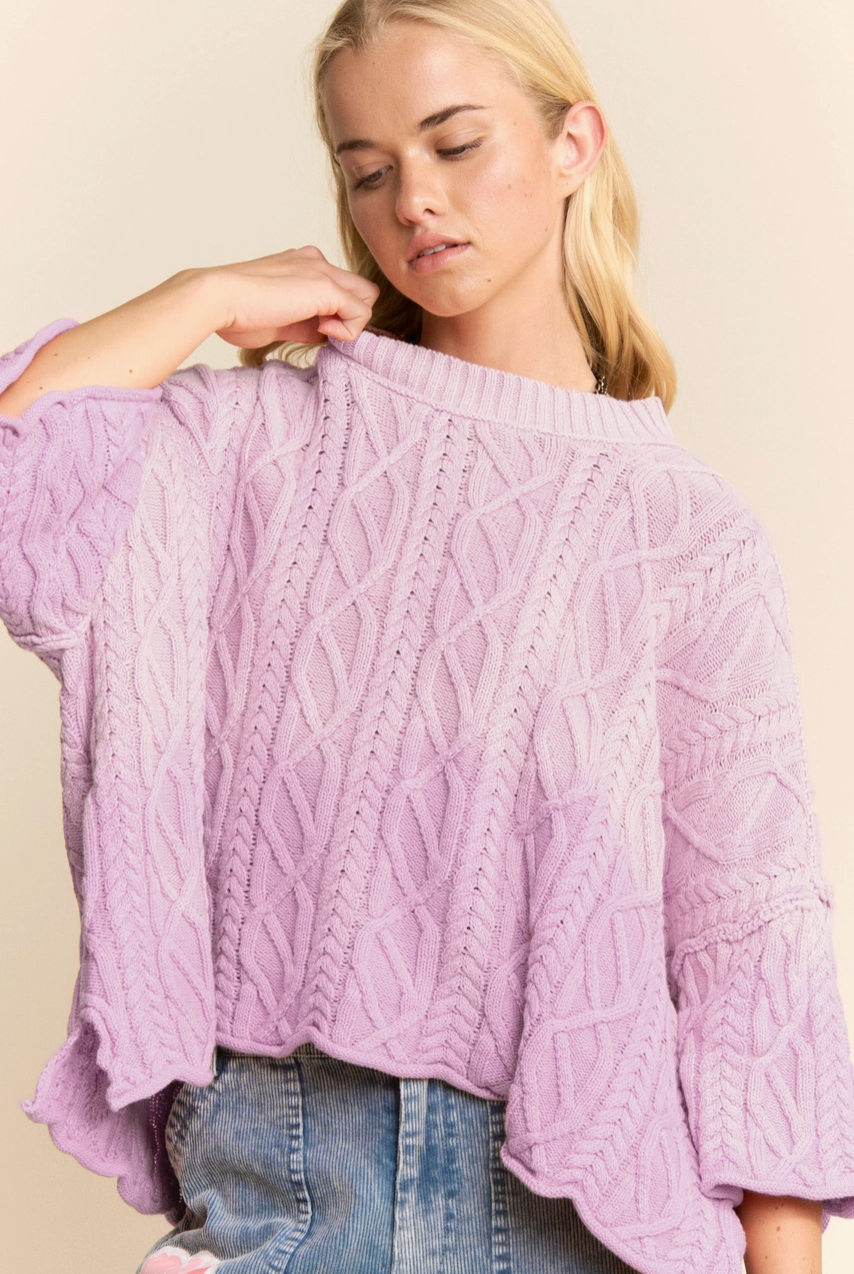 Easy Fit Sweater - Lavender