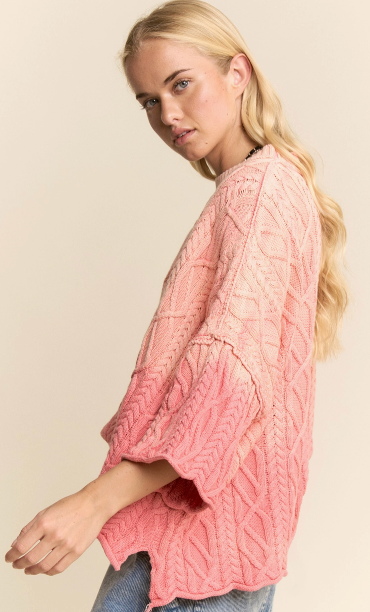 Easy Fit Sweater - Coral