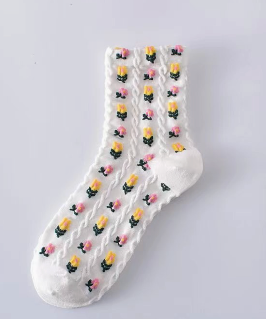 Floral Ankle Socks