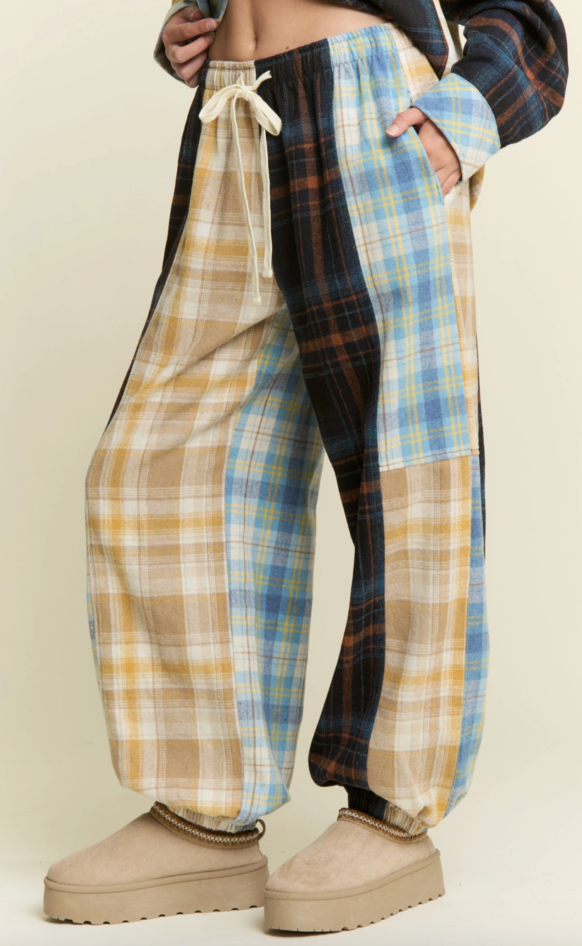Flannel Plaid Joggers